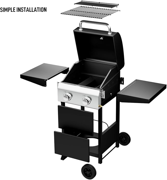 ROVSUN 2-Burner Propane Gas BBQ Grill - Image 5