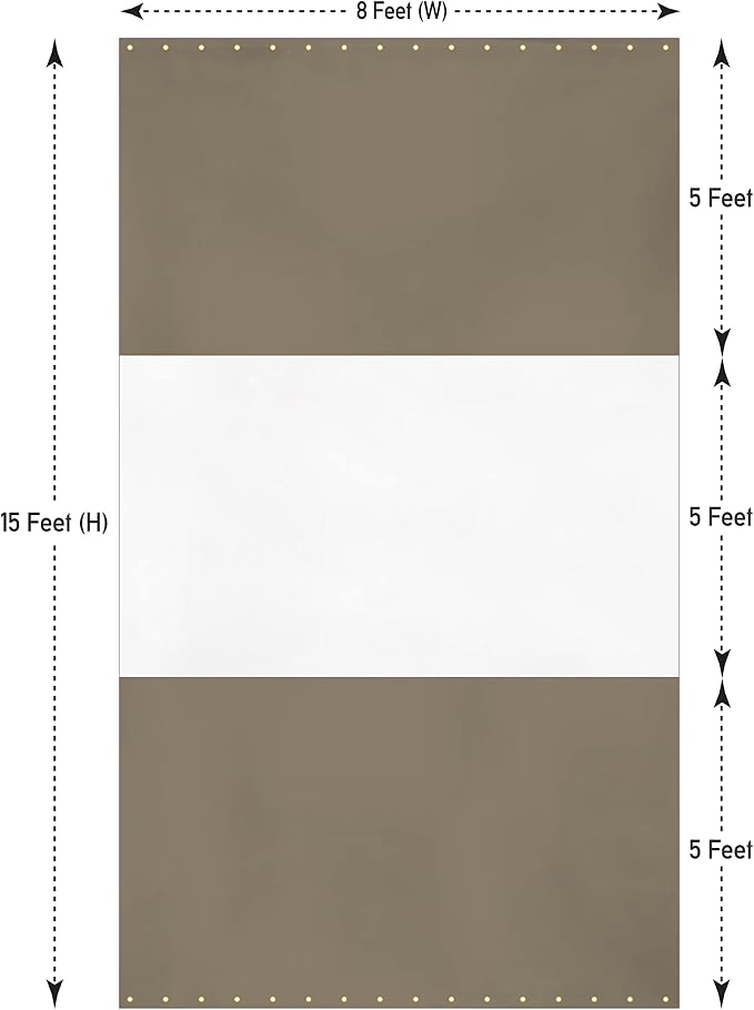 Covers & all Outdoor Clear Panel Curtain, 12 oz Vinyl Outdor Curtains - Image 2