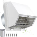 4 Inch Dryer Vent Cover Outside by JYINCPED