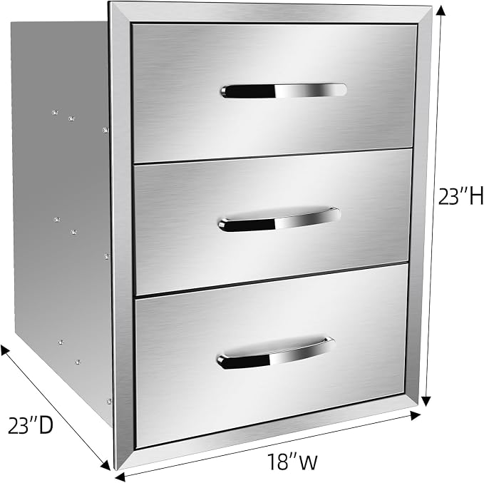 Pull Out Trash Drawer, Lower Sliding Rails Stainless Steel Roll Out Trash Bin - Image 2