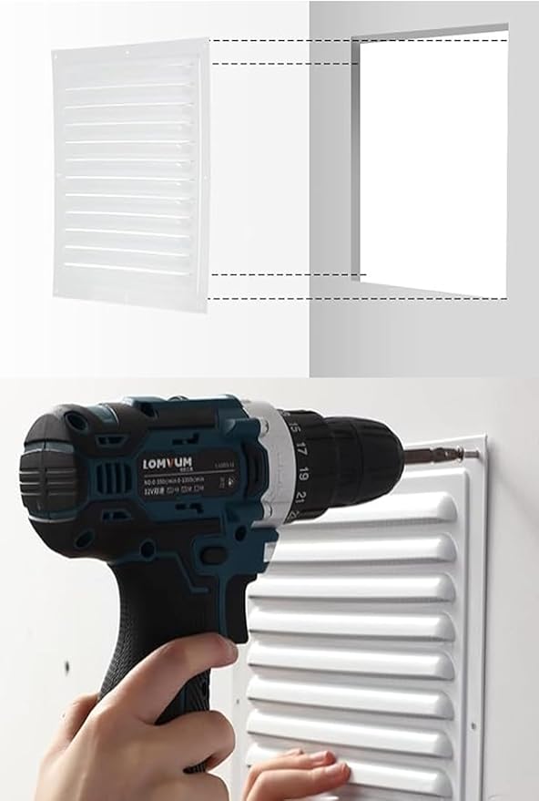2pcs Attic Vent Soffit Vent Aluminum Wall Vent Metal Shed Vent Square Vent - Image 5