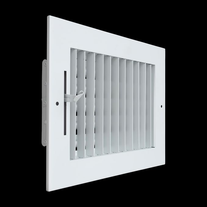Fits 8x6 Duct Opening Steel Adjustable Air Supply Grille by Handua | Register - Image 4