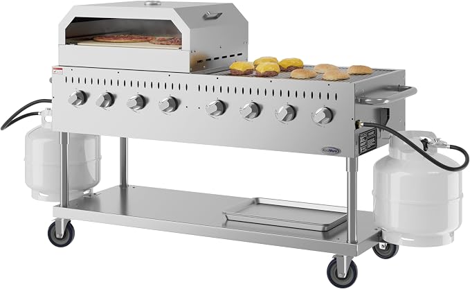 60 in. 8-Burner Commercial Outdoor Propane Gas Grill - Image 2
