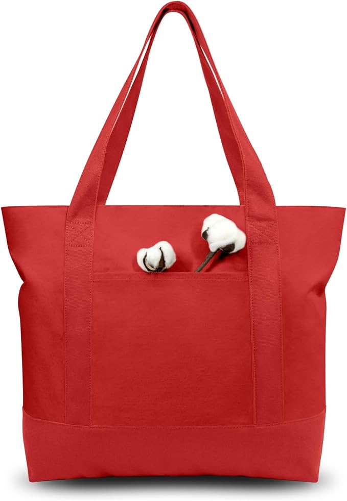 TOPDesign 3-Pack Canvas Tote Bags by TOPDesign