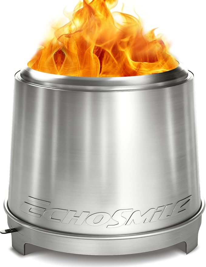 EchoSmile 18" Smokeless Firepit by EchoSmile