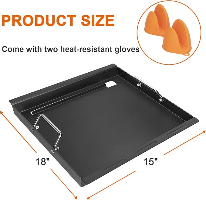 18" Full-Size Griddle Insert for Charbroil Performance 2 Burner 463625219 - Image 2