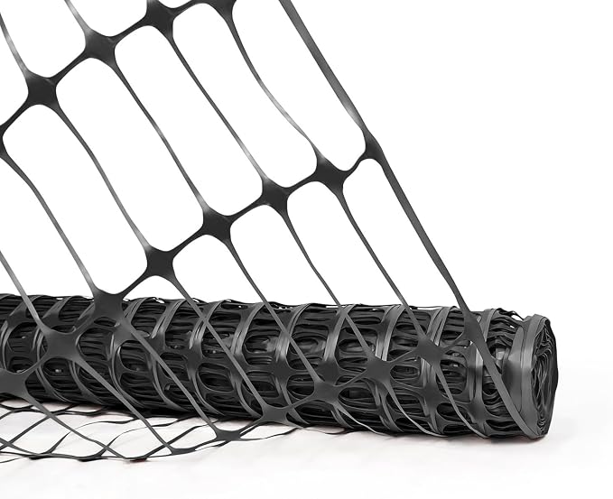 Fencer Wire 4 ft. Safety Fence, 100 ft. Black Plastic Fencing Roll - Image 9