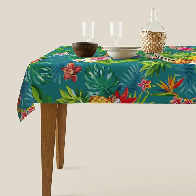 Worltoldb Pineapple Tablecloths Polyester Table Cloth - Image 2