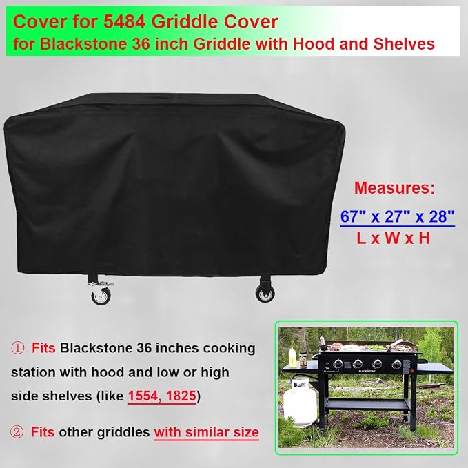 Griddle Cover Updated Fits Blackstone 5484 36 inches Cooking Station - Image 2