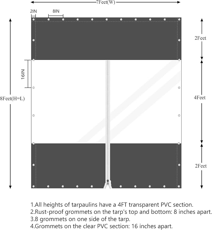 20 Oz Outdoor Vinyl Curtain - Image 5