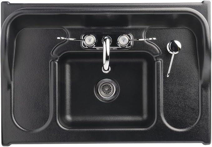 Ozark River Portable Sinks Premier Maple, Maple Laminate-ABS Sink, Mobile Self - Image 2