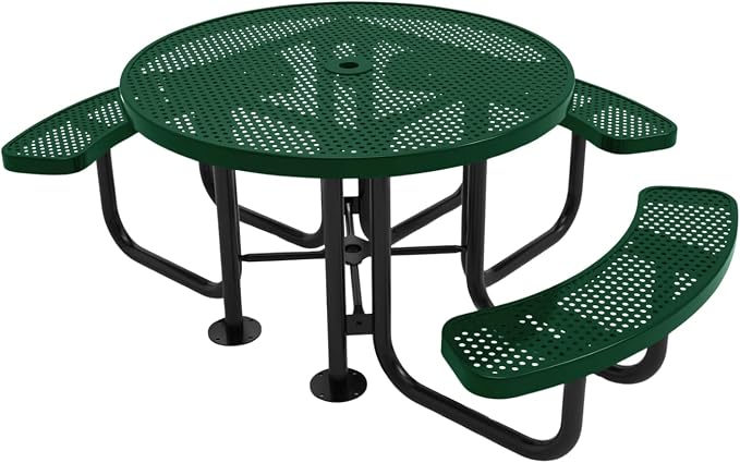 COATEDOUTDOORFURNITURE Heavy-Duty Portable Outdoor Picnic Table by CoatedOutdoorFurniture