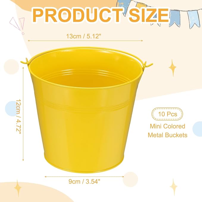 Small Metal Buckets, Mini Buckets - Image 2