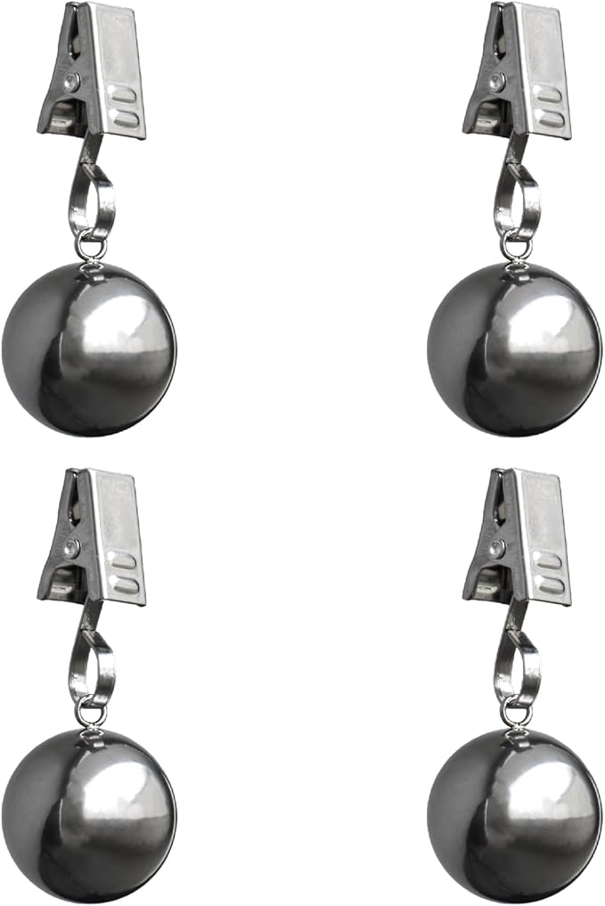 4 Pack Heavy Duty Tablecloth Weights, Rust Proof Stainless Steel Balls by Unknown