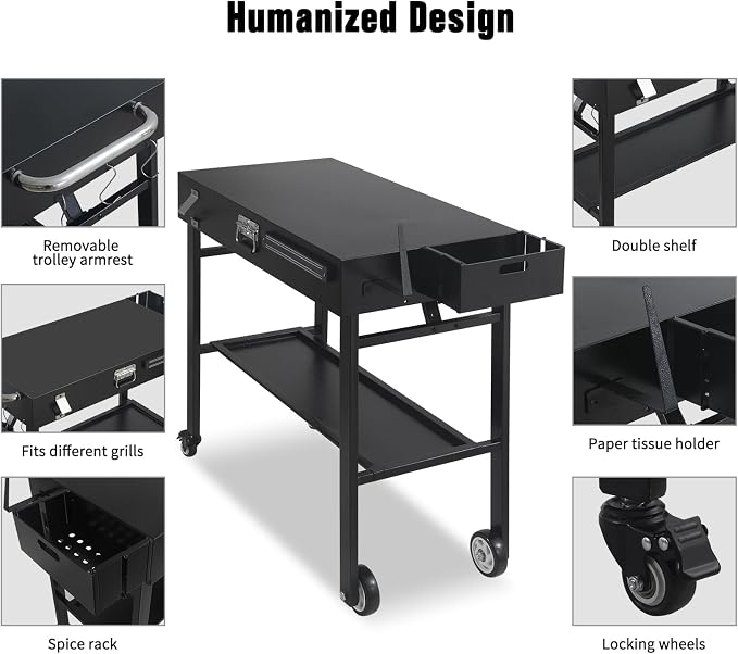 Portable Grill Cart for Blackstone Griddle - Image 6