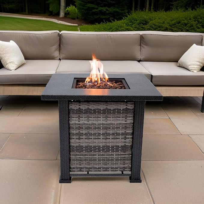 Adana Propane Fire Pit Table 28” Outdoor Firepit 50, 000 BTU Firepits - Image 5