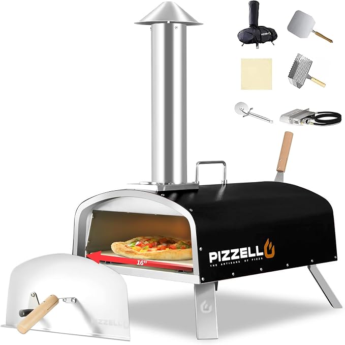 PIZZELLO Propane Pizza Oven Wood Fired Outdoor Foldable Pizza Ovens by PIZZELLO