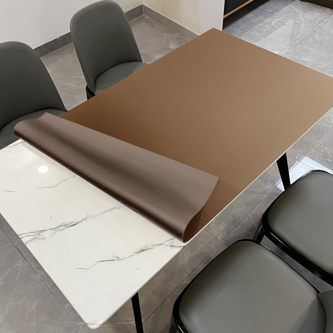 Leather Table Cover, 1.8mm Thick, 42x72 Inch Table Protector, Table Protector by Zinkooat