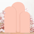 MODFUNS Wedding Arch Cover Set of 3 Dusty Rose Spandex Arches Cover 5ft 6ft 7ft by MODFUNS