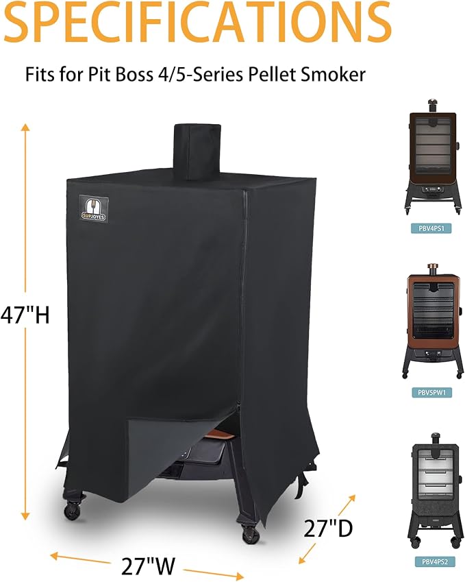 SUPJOYES Grill Cover for Pit Boss 4/5-Series Pellet Smoker, Heavy Duty - Image 2