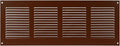 Repa Market Air Vent Cover 16x6 Inch Brown Galvanized Steel Louvered Grill Cover by RepaMarket