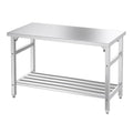 Commercial Foldable Heavy Duty Stainless Steel Table, 48 x 24 Inches Metal Prep by Mioleu