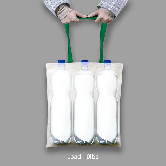 TOPDesign 24-Pack Economical 16"x15" Cotton Tote Bag, Lightweight Medium - Image 6