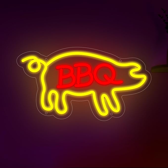 BBQ Neon Signs Barbecue LED Signs Dimmable Neon Lights - Image 7