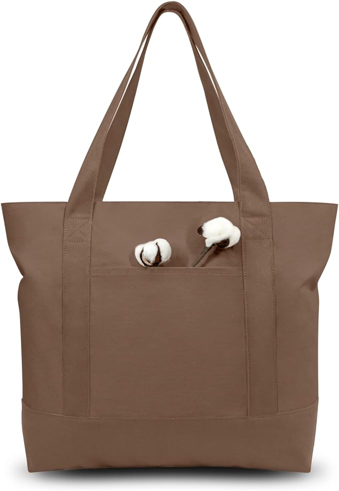 TOPDesign 3-Pack Canvas Tote Bags by TOPDesign