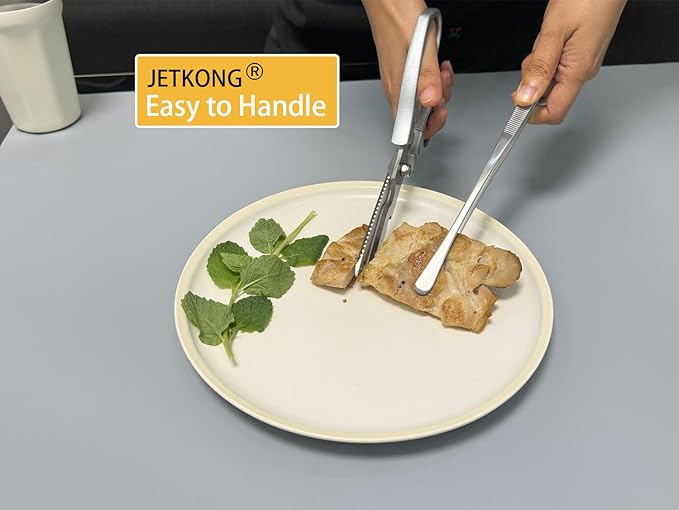 Tongs, 3-Piece Stainless Steel Set in 9, 12 and 14 Inch Silver