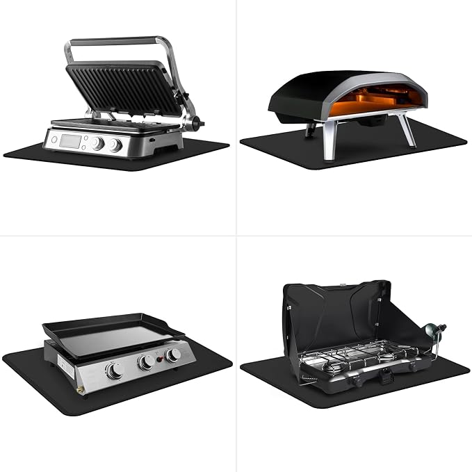 FLASLD Fireproof & Waterproof Under Blackstone Griddle BBQ Mat, Protect Your - Image 7