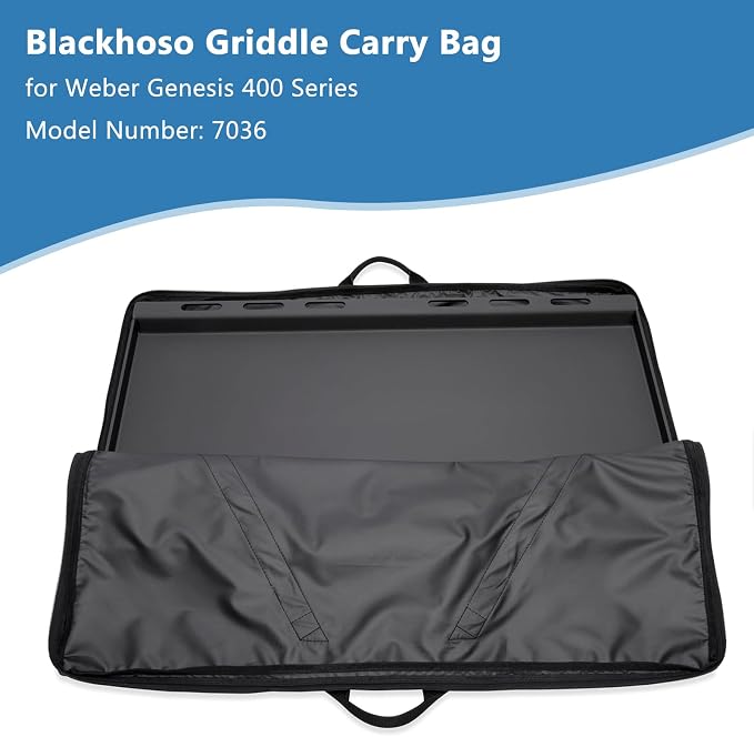 Griddle Cover for Weber Genesis 400 Series Griddle, Full-Size Storage Bag - Image 7