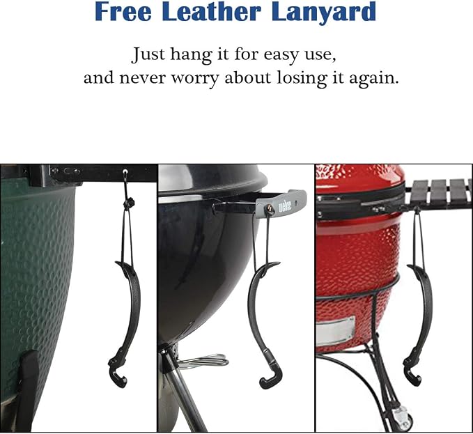 KAMaster Grill Grate Lifter Cast Iron Cooking Grid Lifter Kamado Grill - Image 5