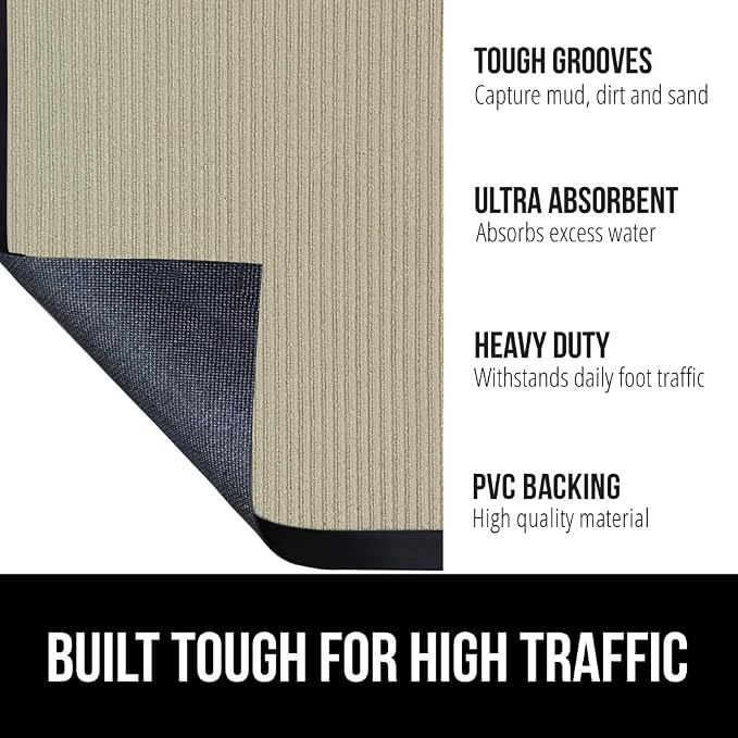 GORILLA GRIP Waterproof Traffic Guard Door Mat, 2 Pack Heavy Duty Entryway Mats - Image 2