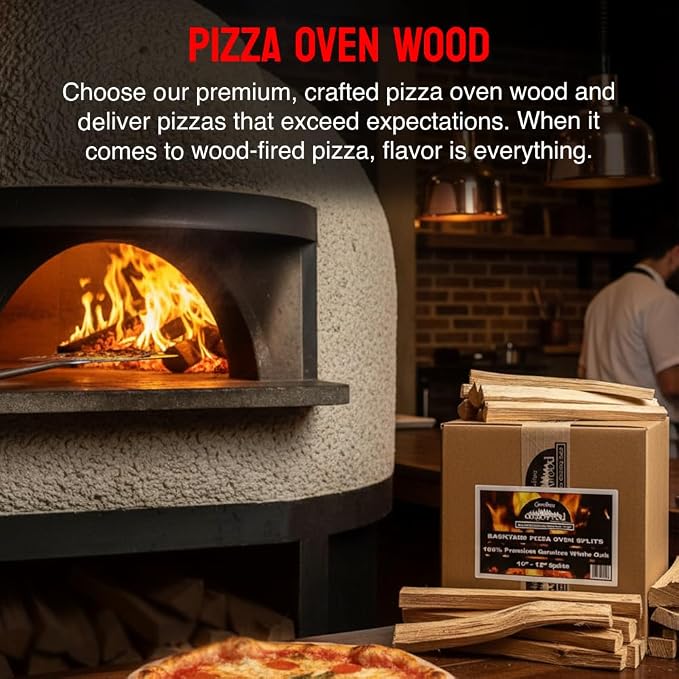 Pizza Oven Wood 12 Inch Naturally Cured White Oak Splits Cooking Wood - Image 2