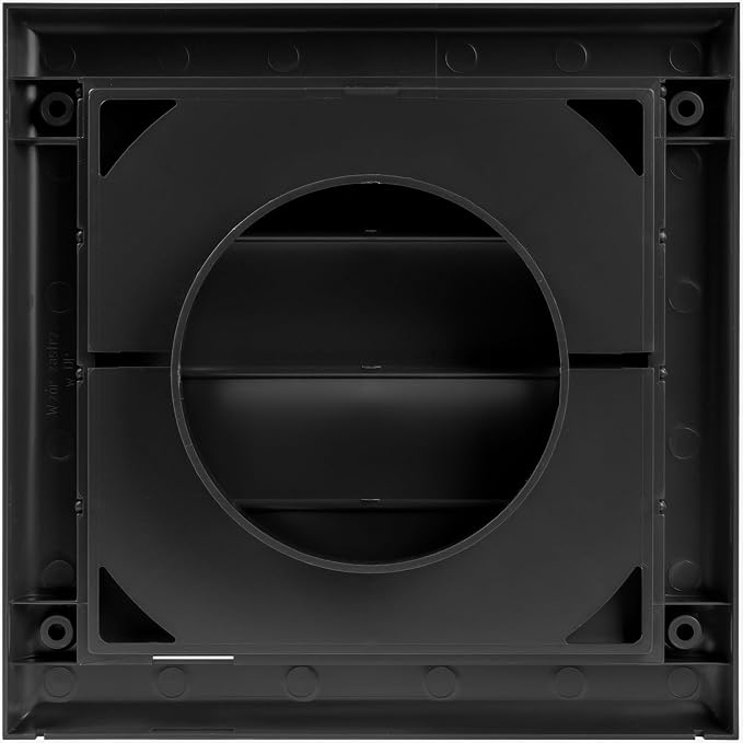 Plastic 4" Black Dryer Vent Cover - Image 4