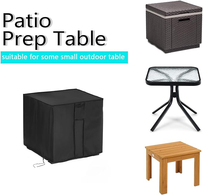 Outdoor Table Cover Square 18 Inch, Patio Table Cover - Image 3
