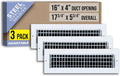 Fits 16x4 Duct Opening Steel Adjustable Air Supply Grille by Handua | Register by Handua