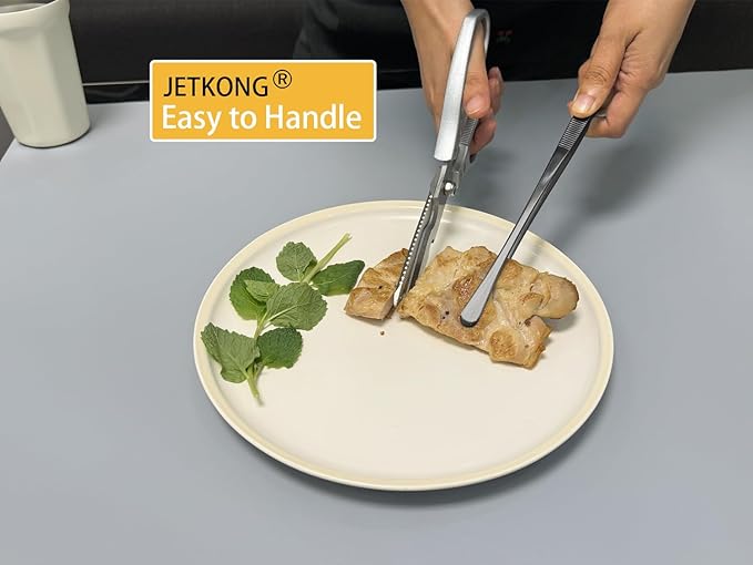 Tongs Set of 3 in 9, 12 and 14 Inch Stainless Steel Black