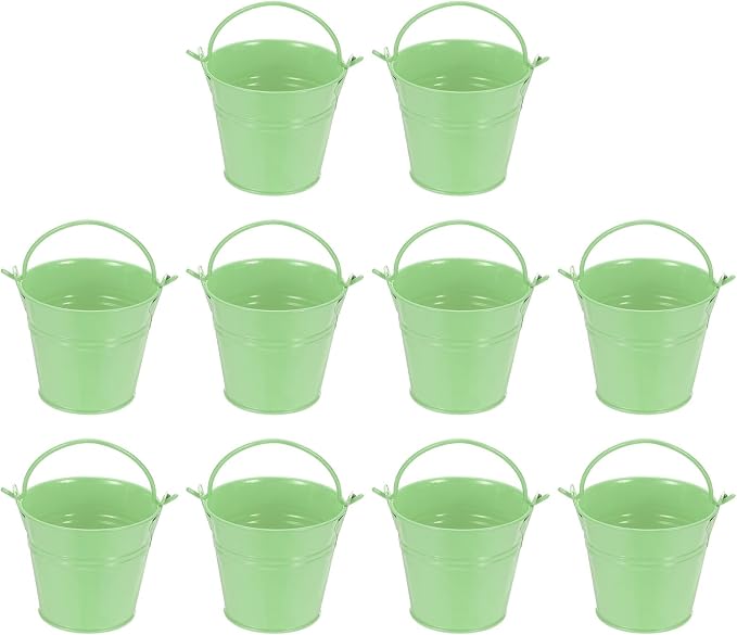 Small Metal Buckets, Mini Buckets by YELARXI