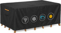 Outdoor Waterproof Furniture Cover, 88W x 62L x 28H inches Heavy Duty 600D by BRUXOLAY