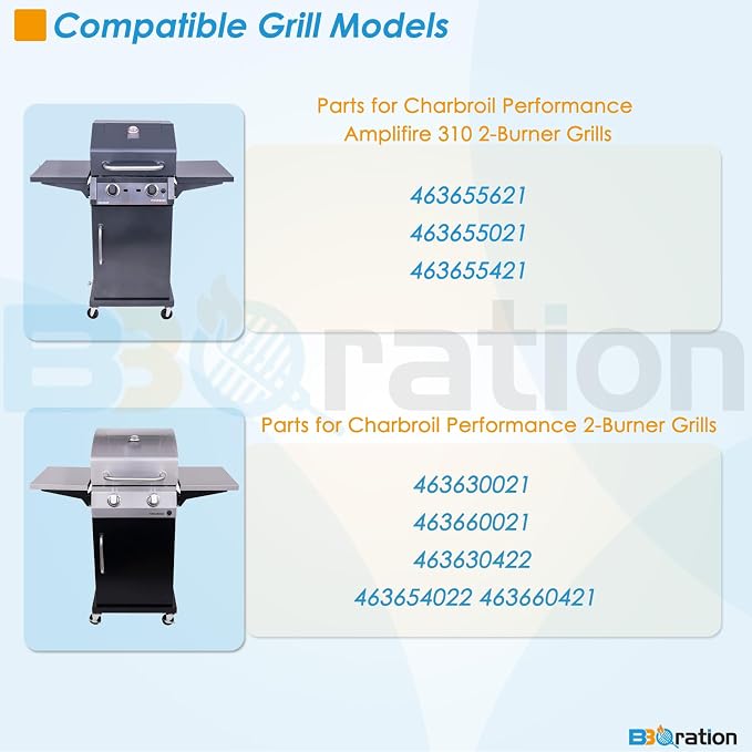 Grill Parts for Charbroil Performance Amplifire 2 Burner 463655621 463655021 - Image 2