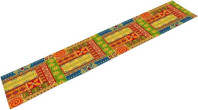 African Totems Table Runner, African American Kwanzaa Black History Month - Image 8