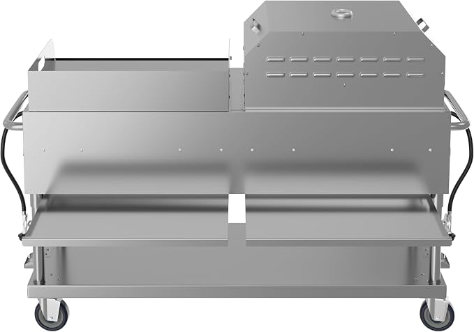 KoolMore 60 in. 8-Burner Commercial Outdoor Propane Gas BBQ Grill - Image 8