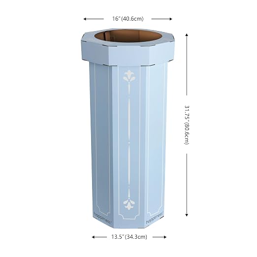Eyely MPH1301B-SET2 Sal 25-Gallon Disposable Corrugated Cardboard Event Trash - Image 3