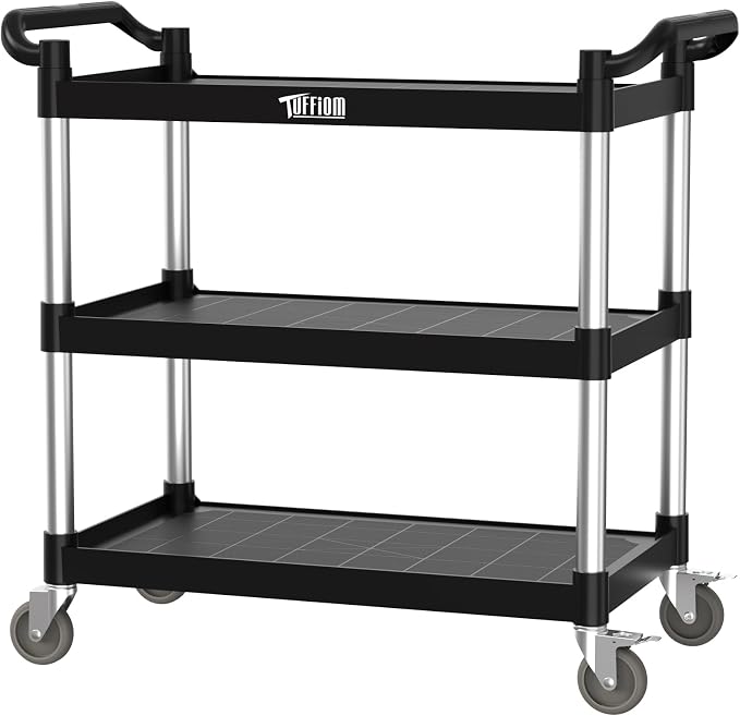 TUFFIOM Plastic Service Utility Cart by TUFFIOM