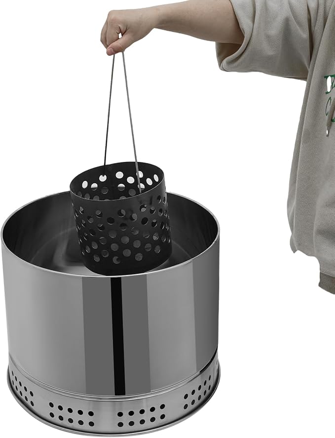 Large Portable Charcoal Grill Stainless Steel Multi-functional Charcoal Grill - Image 8
