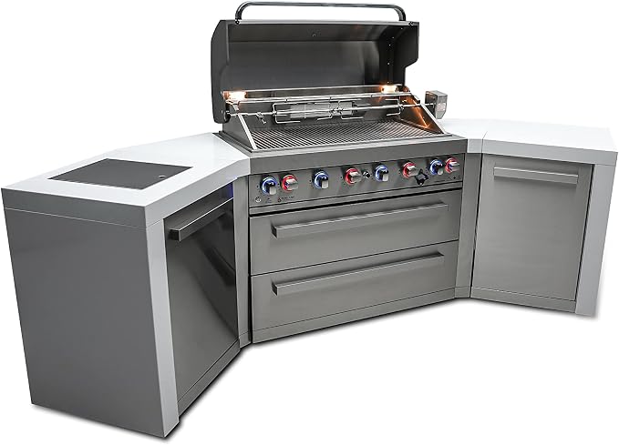 Mont Alpi 44-Inch MAi805-D45 Deluxe 45 Degree 6-Burner 115000 BTU Deluxe - Image 7