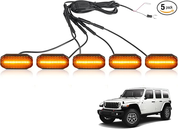 Maiker Amber LED Grille Lights Compatible by MAIKEROFFROAD