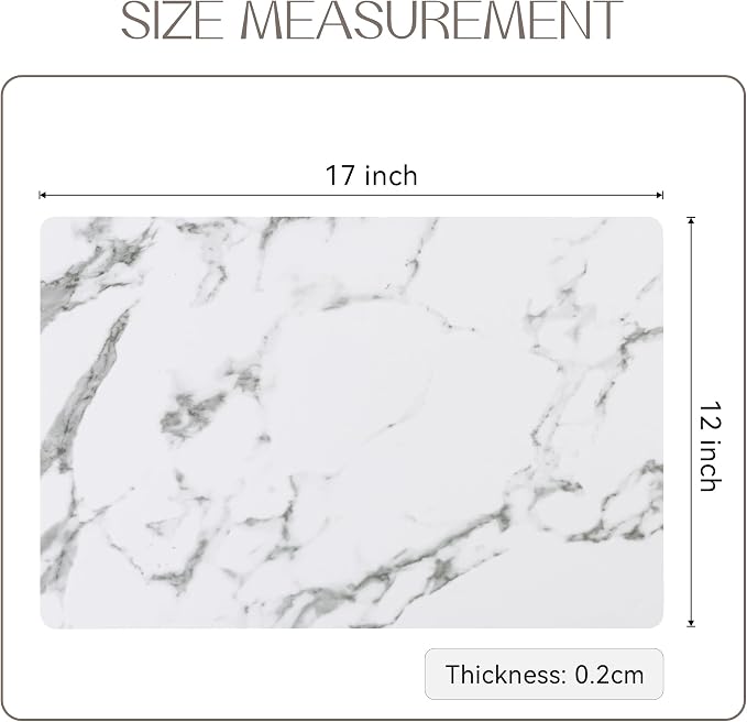 Romanstile Vinyl Placemats Set of 6-12 X 17 Inch - Image 6